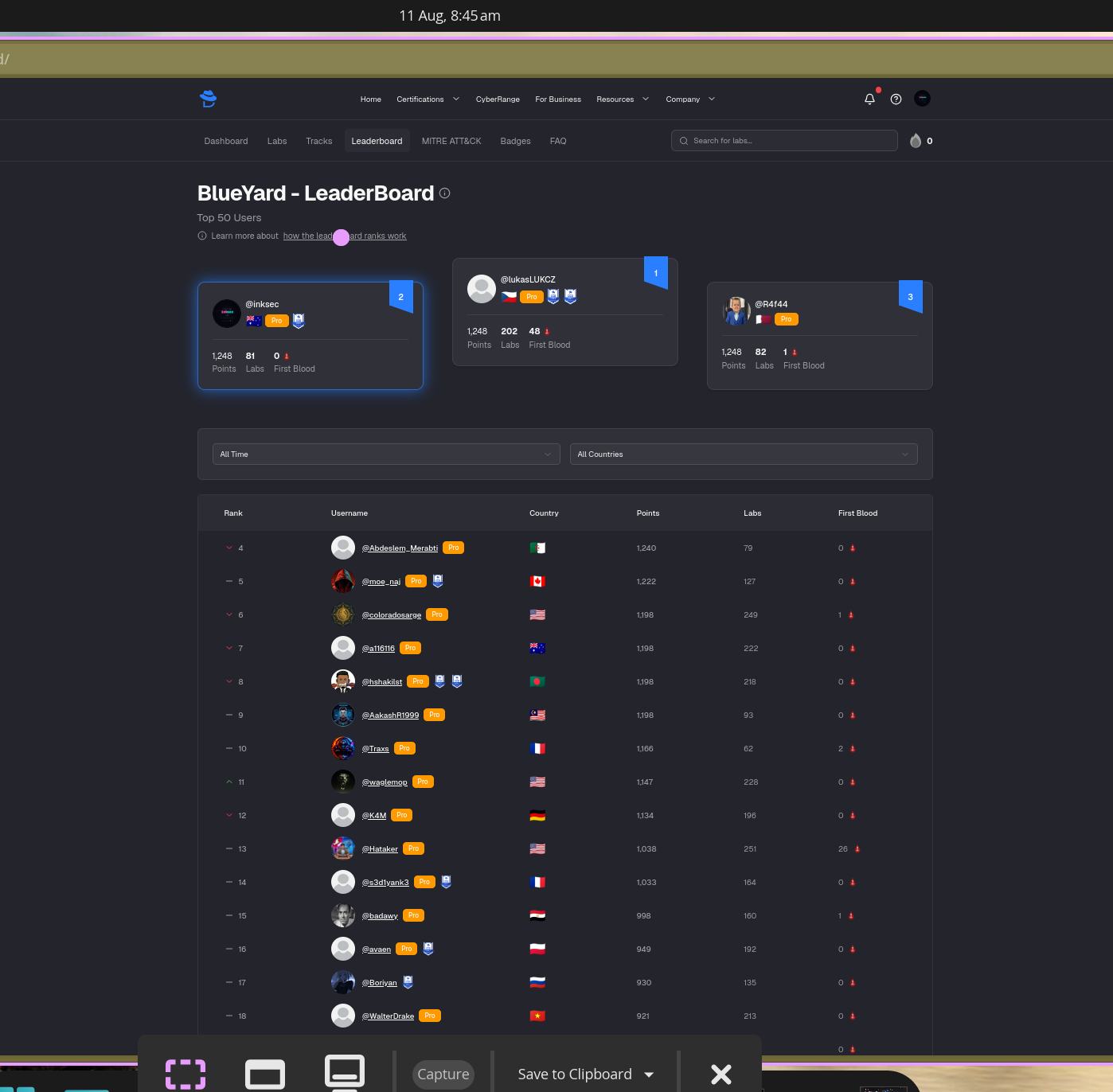 leaderboard screenshot 2026-08-11