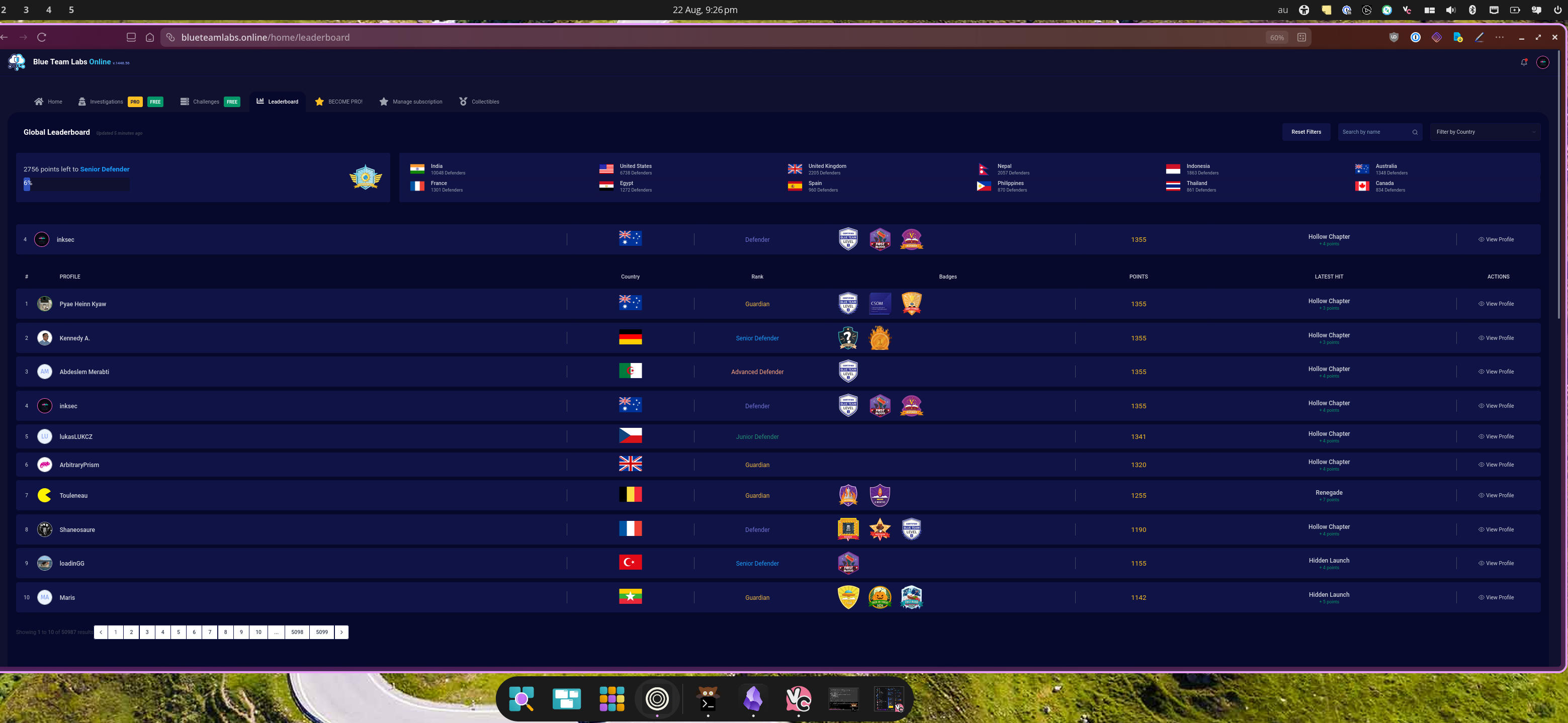 leaderboard screenshot 2026-08-22