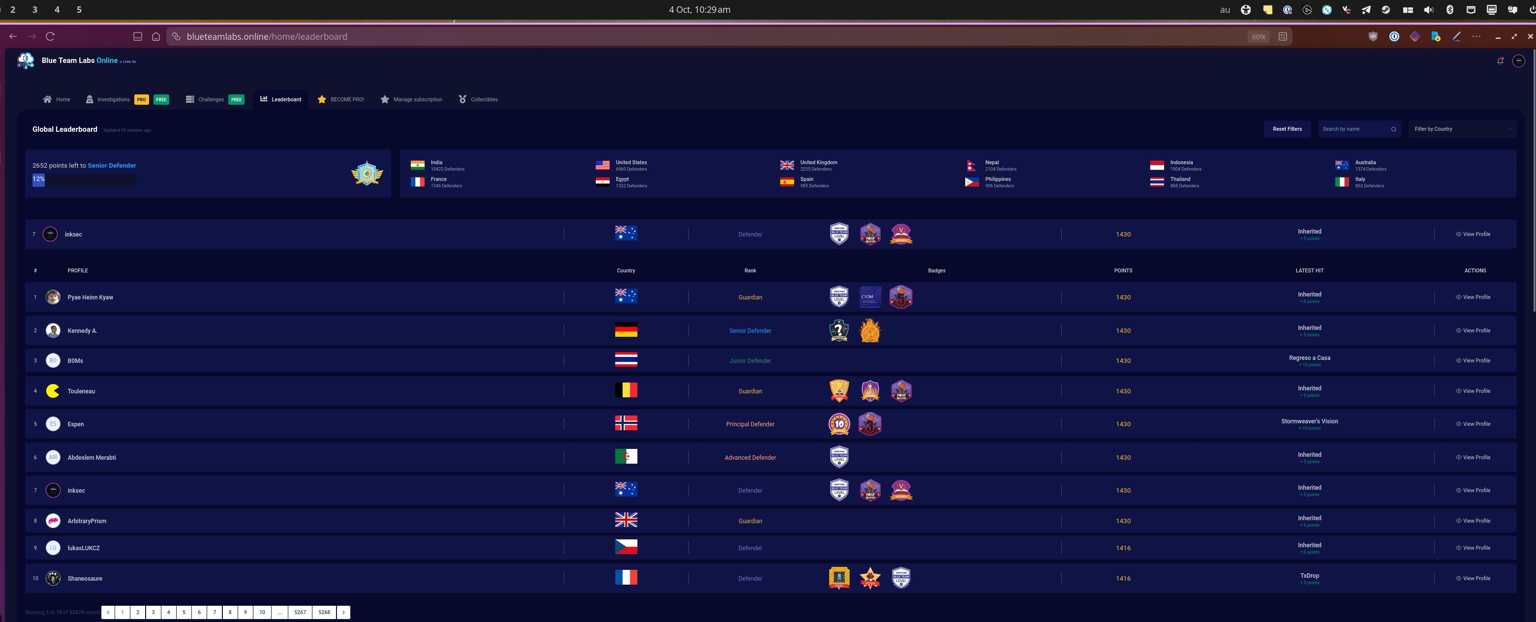 leaderboard screenshot 2026-10-03