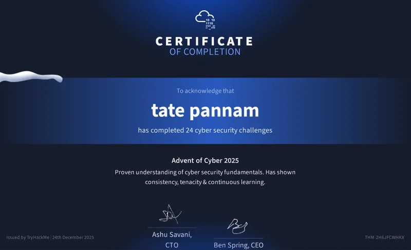 Advent of Cyber 2025 (SOC-mas)